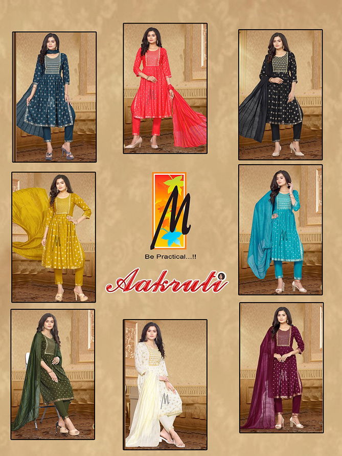 Aakruti By Master Readymade Printed Suits Catalog
